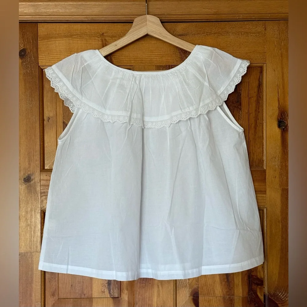 NWOT If Only If Eponine Blouse in white size XS Small - Picture 13 of 16
